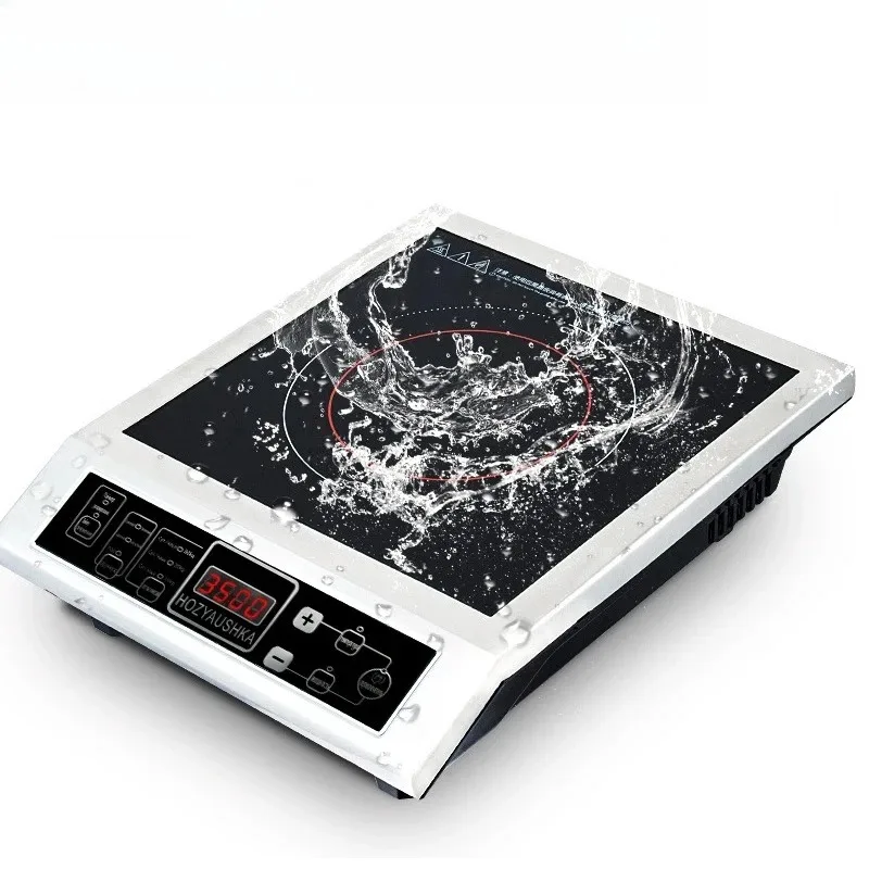 3500W High-Power Induction Cooker | Commercial & Household Stainless Steel Stir Fry Cooker Energy-Saving Electric Cooktop