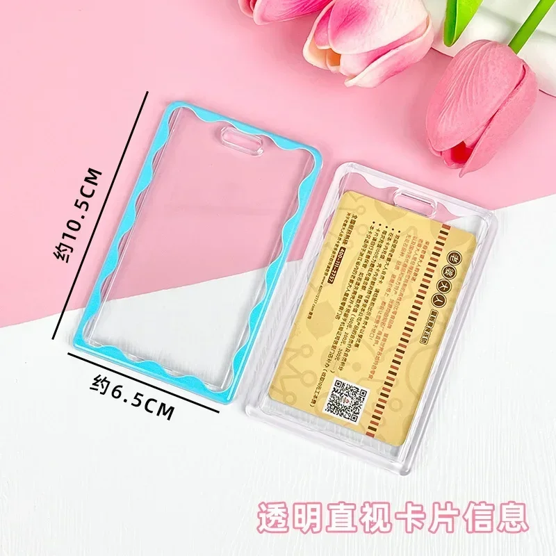 Students Bus ID Cards Protection Cover Holser Clear Visible Staff Working Cards Holder Photo Sleeves Card Case Photo Protector
