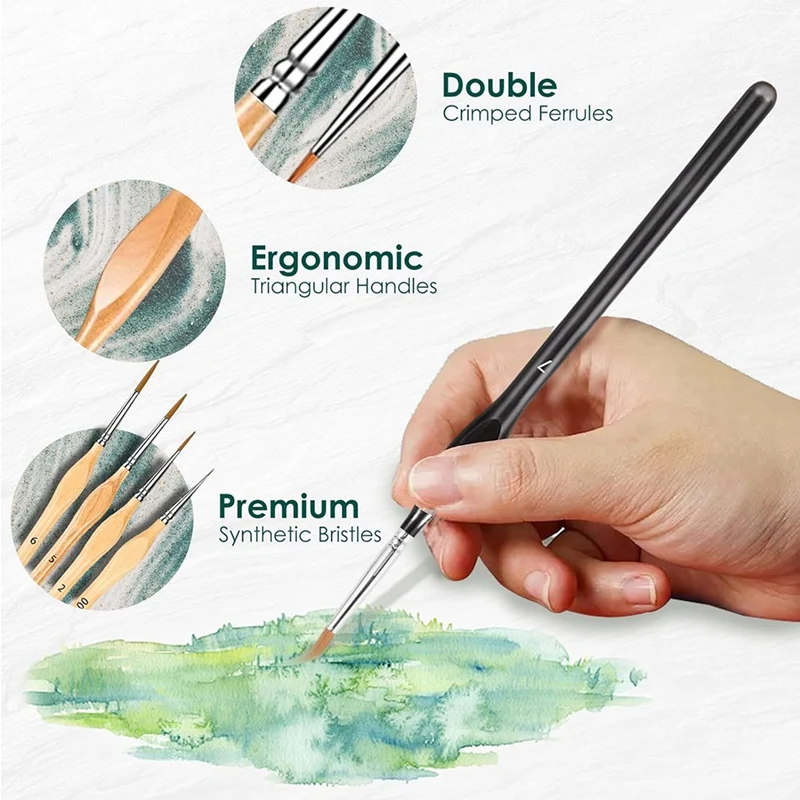 20 шт., кисти для рисования