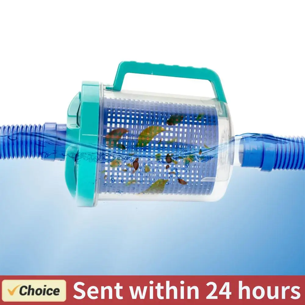 

Inline Pool Leaf Canister Leaf Trap with 5 Skimmer Socks Pool Vacuum Filter Pool Leaf Collector for Swimming Pool Cleaner