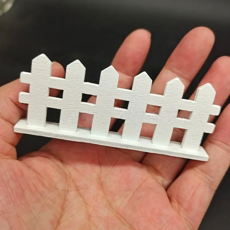 10 pièces de clôtures miniatures en bois pour modèles de construction, accessoires de paysage de village, aménagement paysager urbain, décor de jardin et jardin féerique