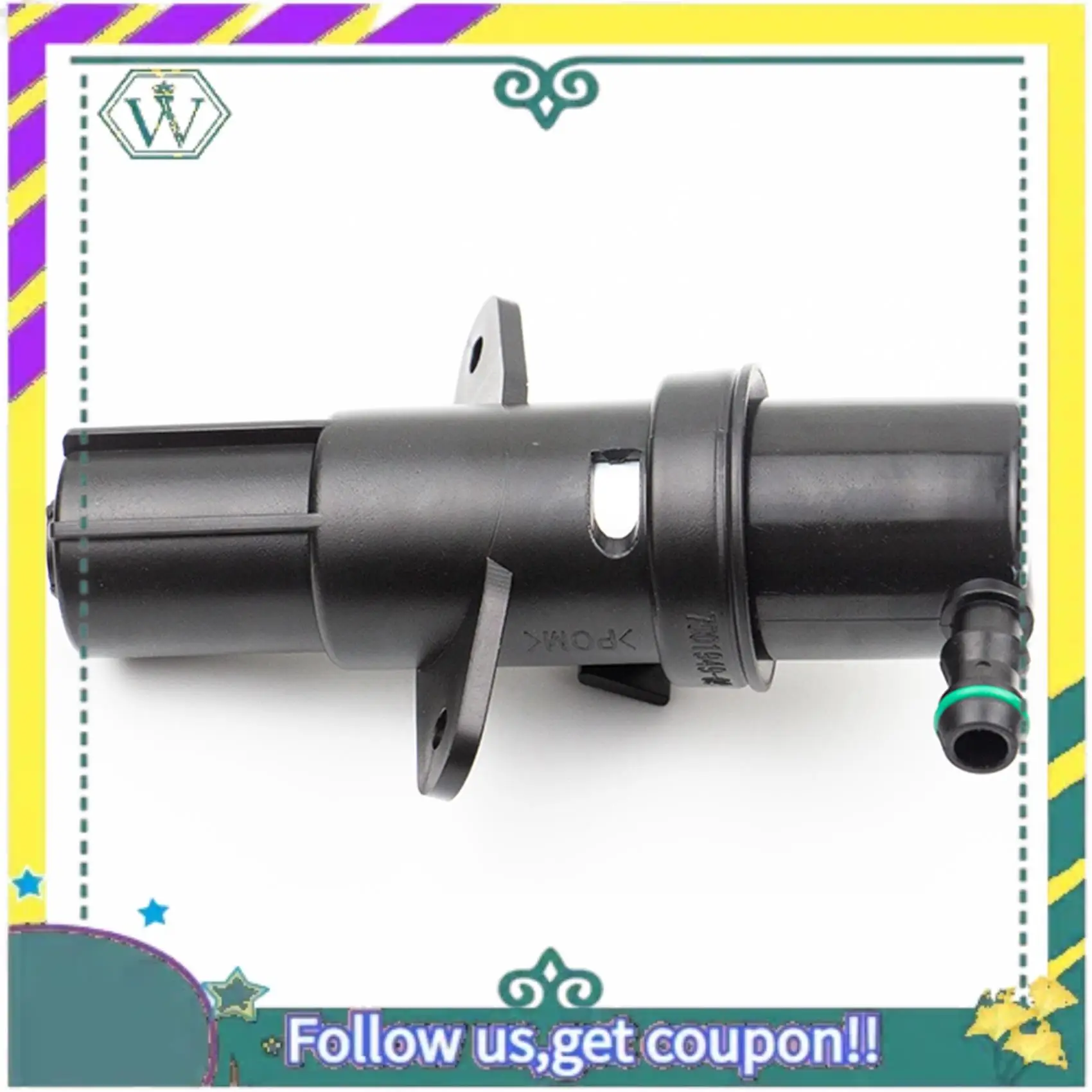 A82U-Car Headlight Washer Nozzle Cylinder Water Nozzle Muffler For -BMW X3 E87 1 Series 61673414960