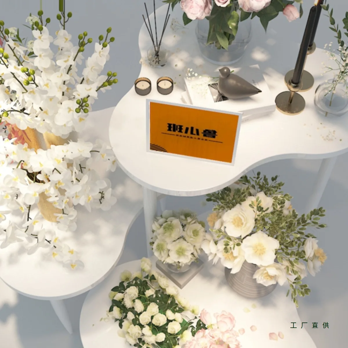flower display stand paint  Nakajima water table combination flower stand Internet celebrity