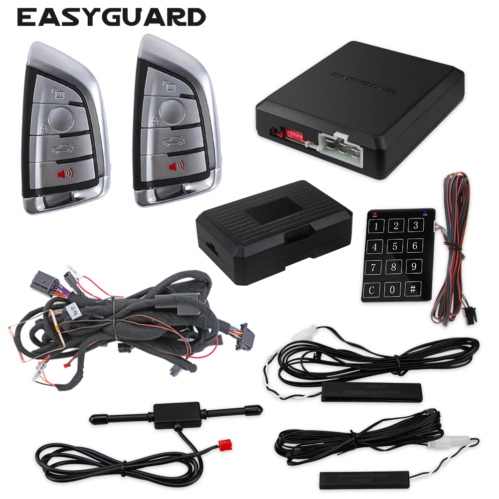 EASYGUARD plug and play system zdalnego uruchamiania magistrala CAN system samochodowy pasuje do BMW E60, E61,E83,F10,F11,F01,F02,F03 przycisk start