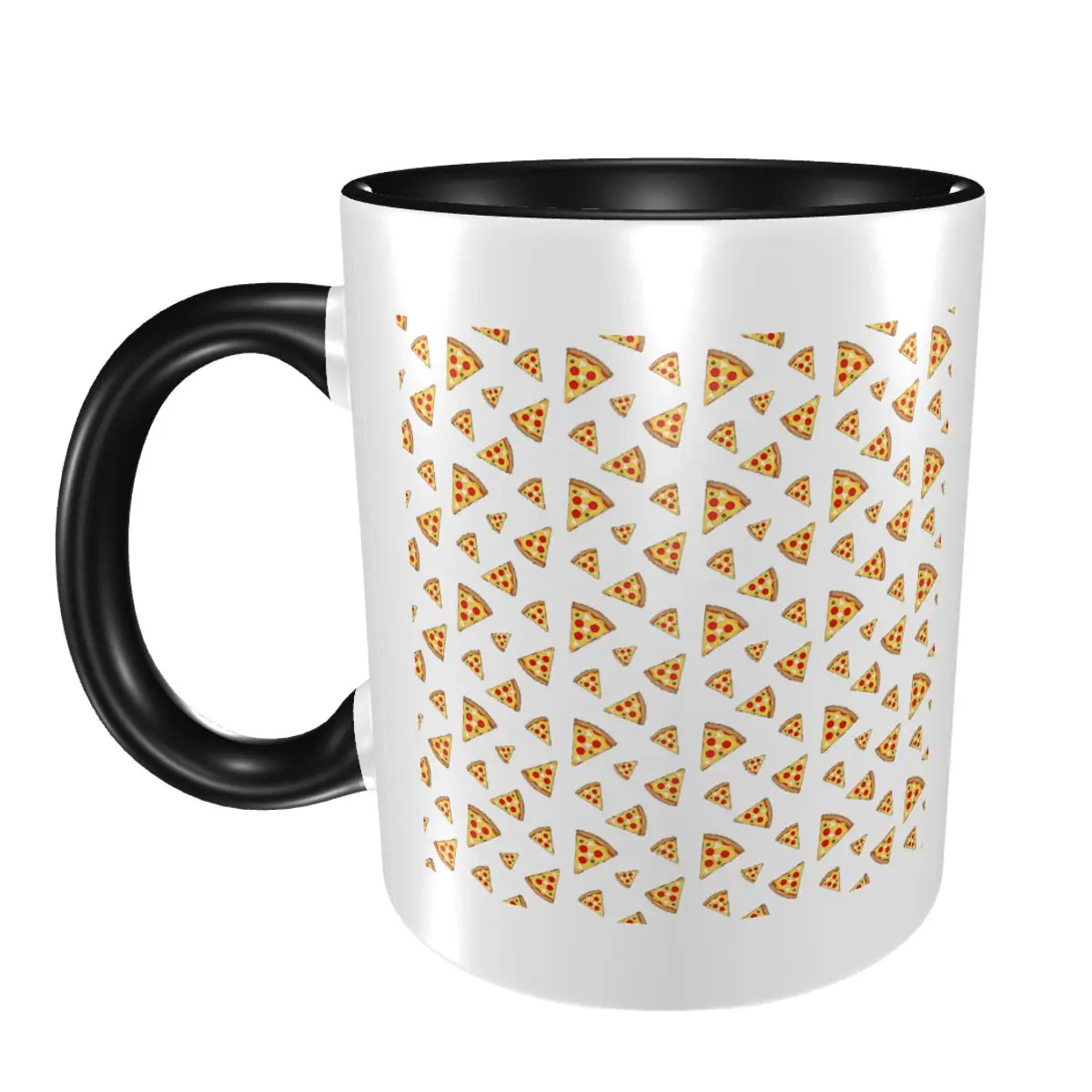 

Крутая и забавная кружка с узором в виде ломтиков пиццы, забавные керамические кофейные чашки, чайные кружки, чашка для молока, посуда для напитков, подарки для женщин и мужчин