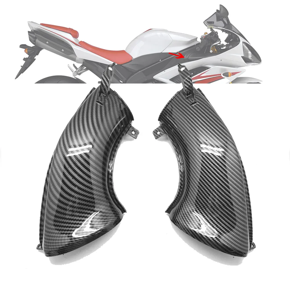 Hydro Dipped Carbon Fiber Finish For YAMAHA YZF R1 2007-2008 Dash Doard Airduct Intake Tube Ram Fairing