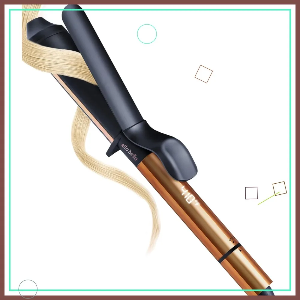 

Professional 1.5" Curling Iron - Ceramic Hair Curler for All Hair Types, Heat Damage Protection