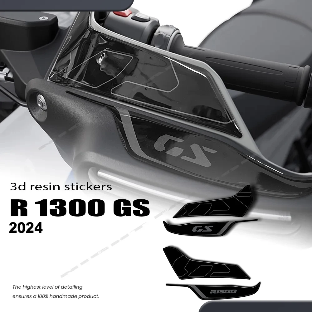 

For R1300GS R 1300 GS ADV Hand Guard Spoiler Sticker Motorcycle Accessories 3D Epoxy Resin Stickers Handguard Protect Kit 2024