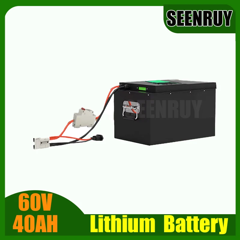 60V 40AH Lithium Battery with BMS 50A 80A 100A 120A 2500W-7000W For Electric Wheelchair RV Golf Cart Sightseeing Vehicle