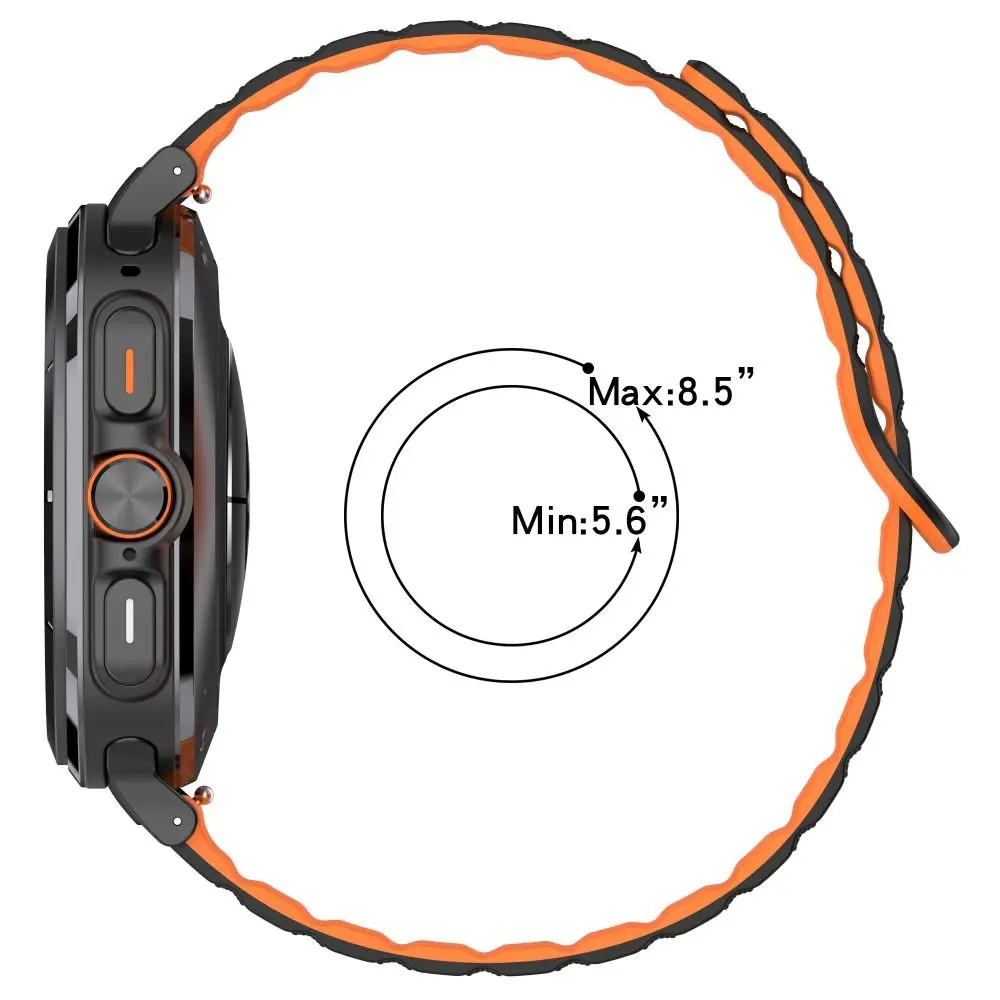 Correia de silicone magnética de substituição para Samsung Galaxy Watch, pulseira, cinto de pulso, acessórios de 2 cores, pulseira para Ultra, 47mm, novo