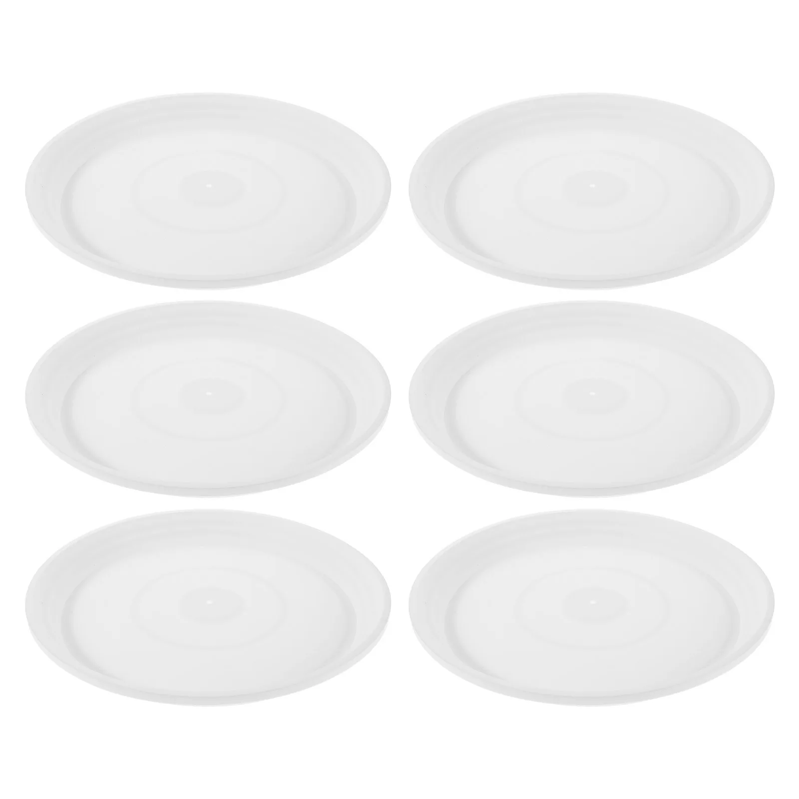 

6Pcs 10.61 Inch Plastic Plant Saucer Trays Round Flower Pot Base Drip Resistant for Garden Home Decor Drainage Solution