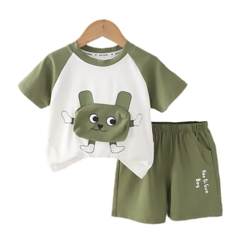 

New Summer Baby Clothes Suit Children Boys T-Shirt Shorts 2Pcs/Sets Infant Girls Clothing Toddler Casual Costume Kids Tracksuits