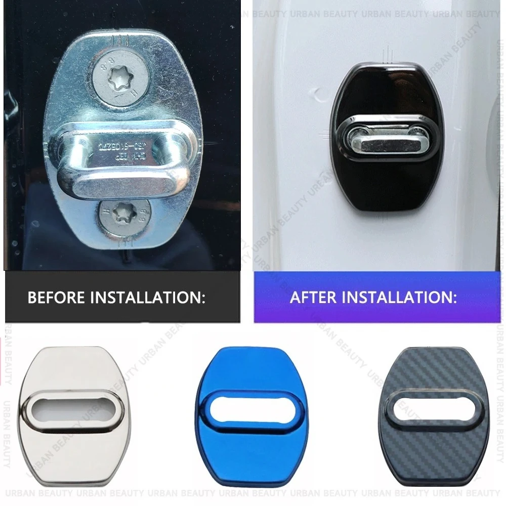 Car Door Lock Cover Auto Protection Case Car sticker Accessories for Ebro s400 HEV s700 s800 s900 PHEV Decorative Accessories