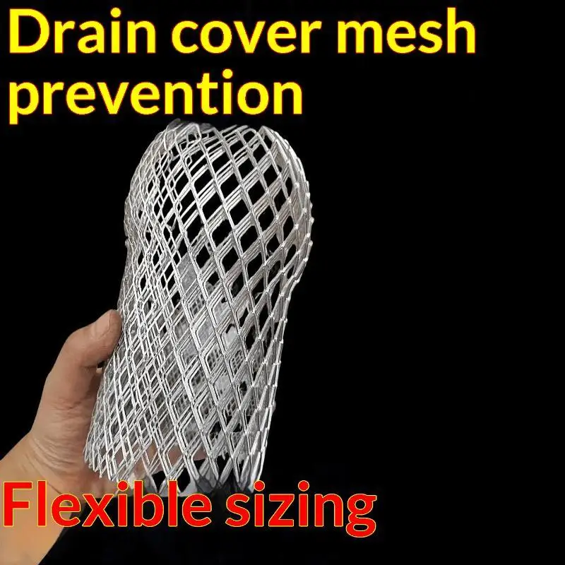 Anti Clog Leaf Strainer Aluminum Alloy Gutter Drain Filter Round Square Drain Pipe Outdoor Debris Blocking Guard