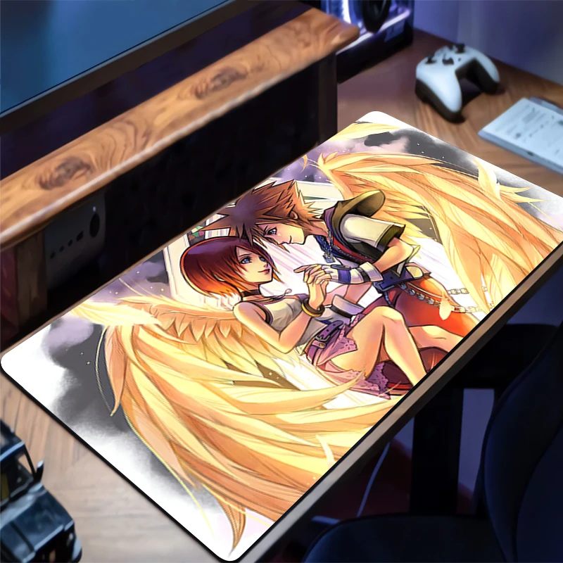 

Gaming Mouse Pad Desk Mat Gamer K-kingdom H-hearts Professional Premium Mousepad Speed Control Accessories Keyboard Pad
