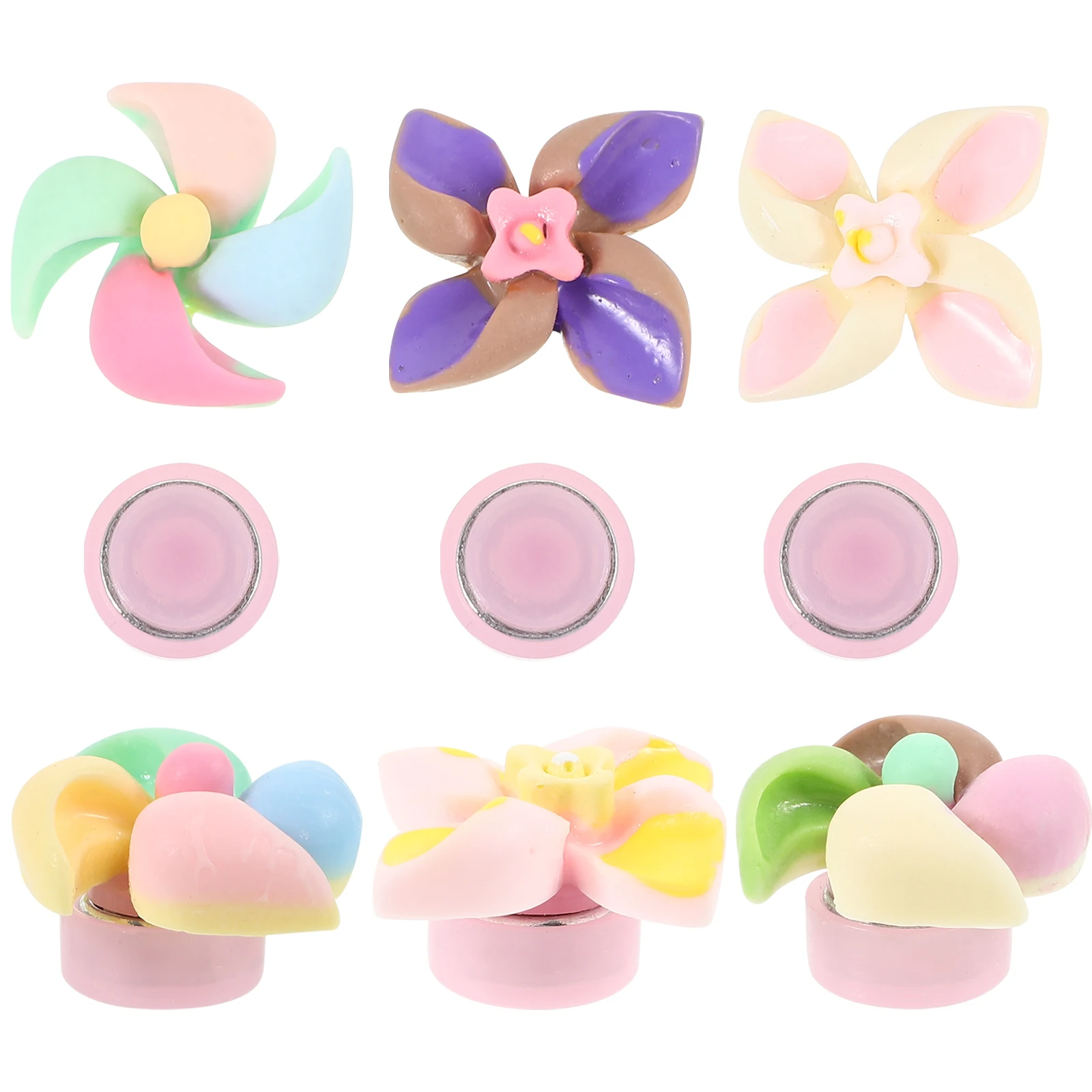 

6pcs Ornaments Decorations Accessories For Dashboard Resin Windmill Decoration Car Interior Decorations Windmill Statues Car