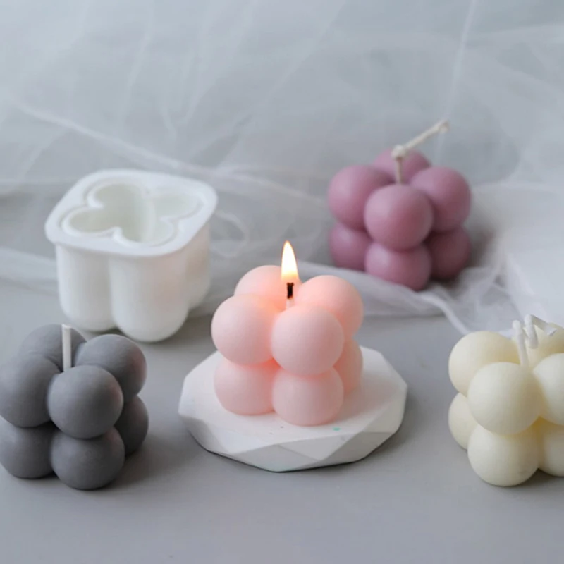 【AD】Silikon-DIY-Kerzenform, Kerzenform, Aromatherapie-Gipskerze, 3D, handgefertigt