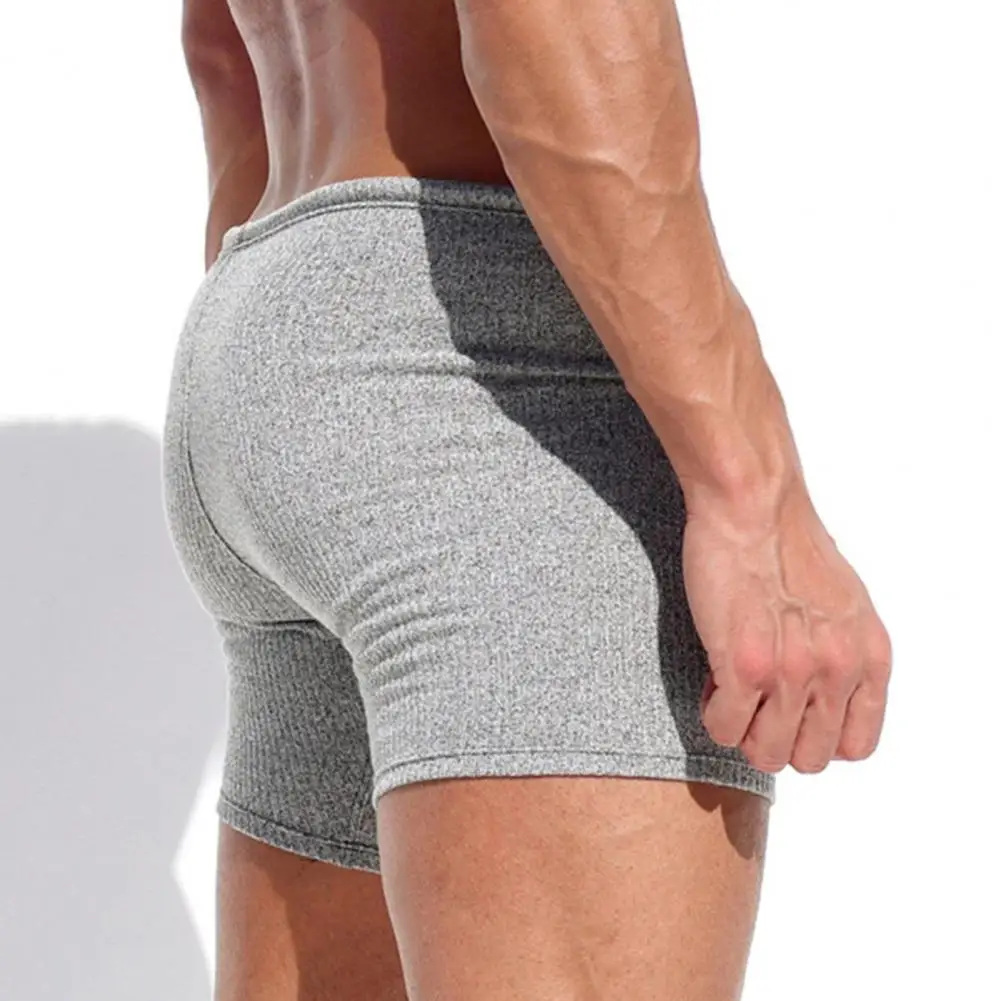 

Men Daily Shorts Men's Summer Drawstring Shorts Slim Fit Above Knee Length Solid Color Vacation Beach Sport Casual Homewear