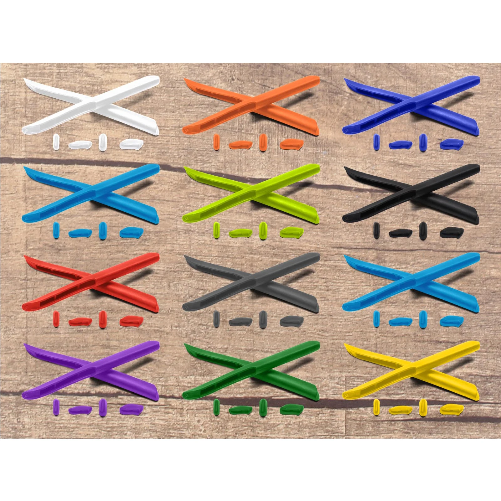 Aaaxopticflow Replacement Ear Socks & Nose Pads for Oakley Fast Jacket OO9097-71mm/ Fast Jacket XL OO9156 Frame Varieties