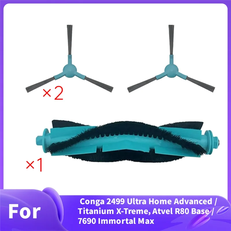 Efficient-For Conga 2499 Ultra Home Advanced/Titanium X-Treme Atvel R80 Base/7690 Immortal Max Vacuum Side& Main Brush