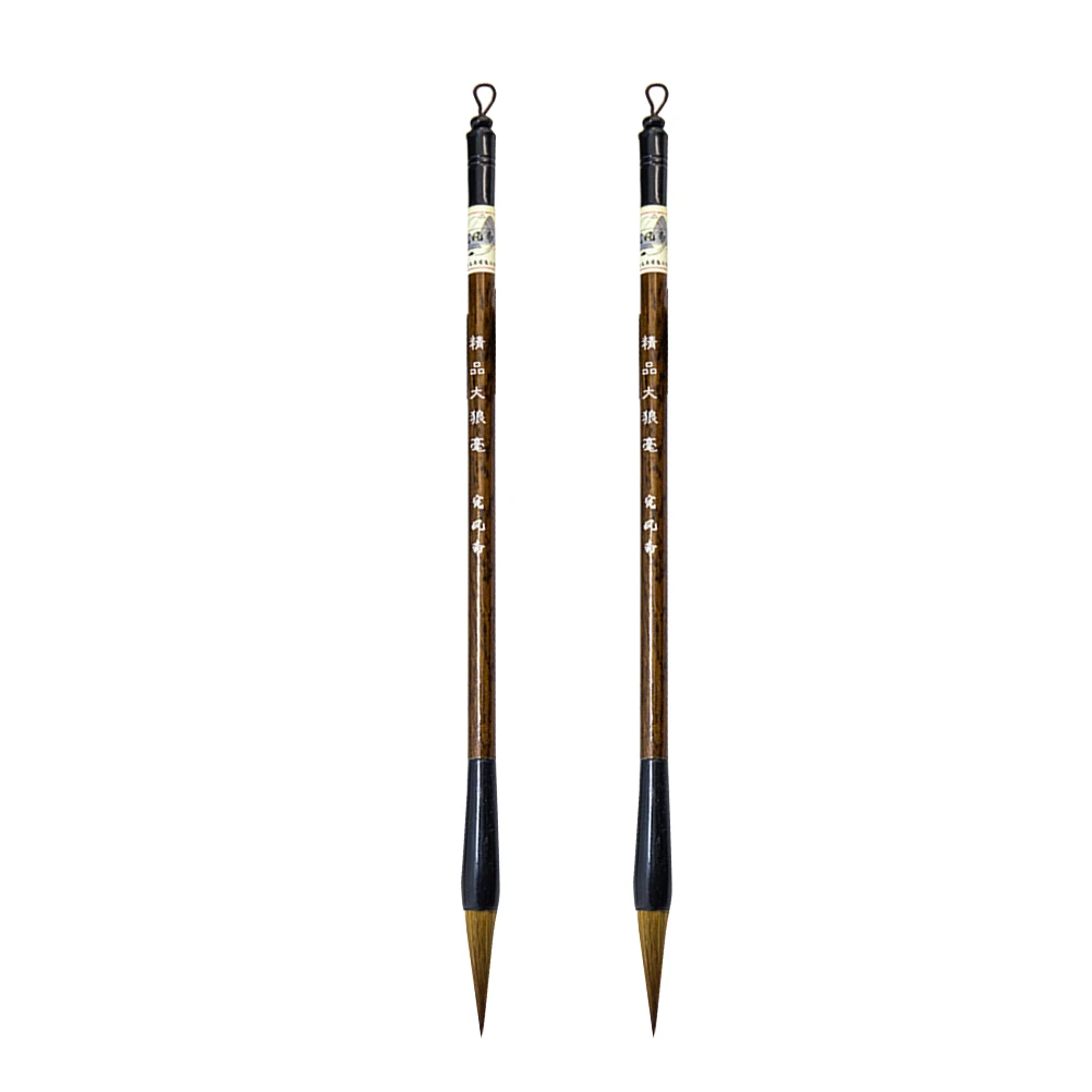 

3 PCS Brush Set Art School Supplies Hair Oil Painting Wooden Weasel Writing Pens