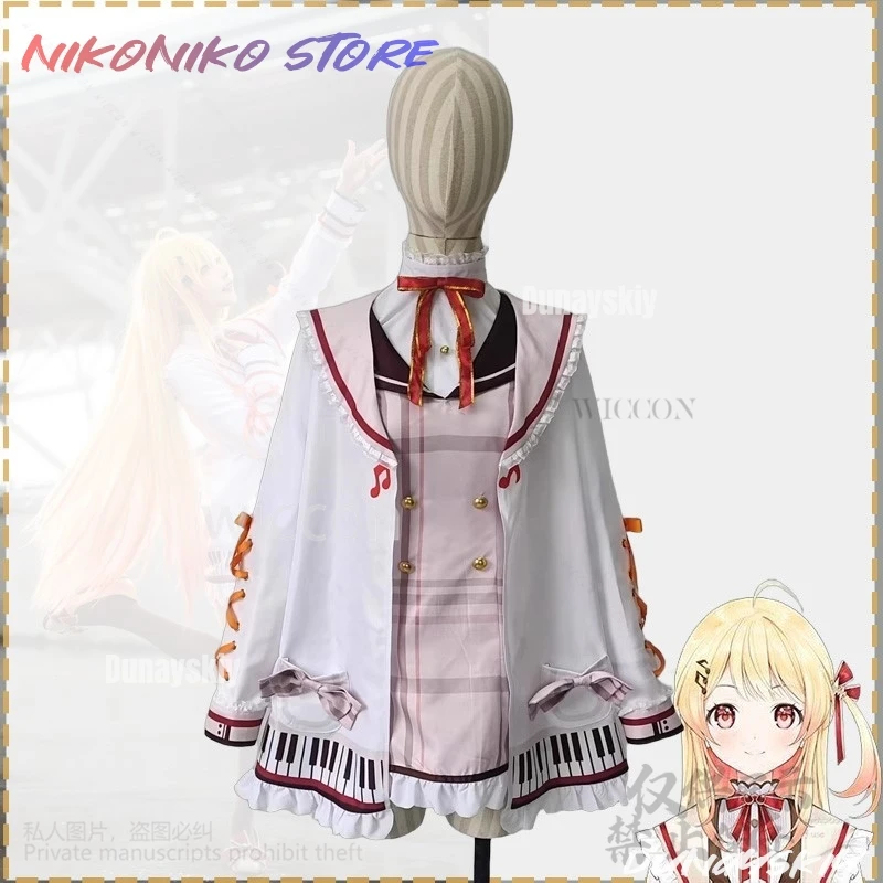 Anime Vtuber ssiOtonose Kanade Costume Performance Abito in pizzo Parrucche Lolita per ragazze Donna Party Idol ssi