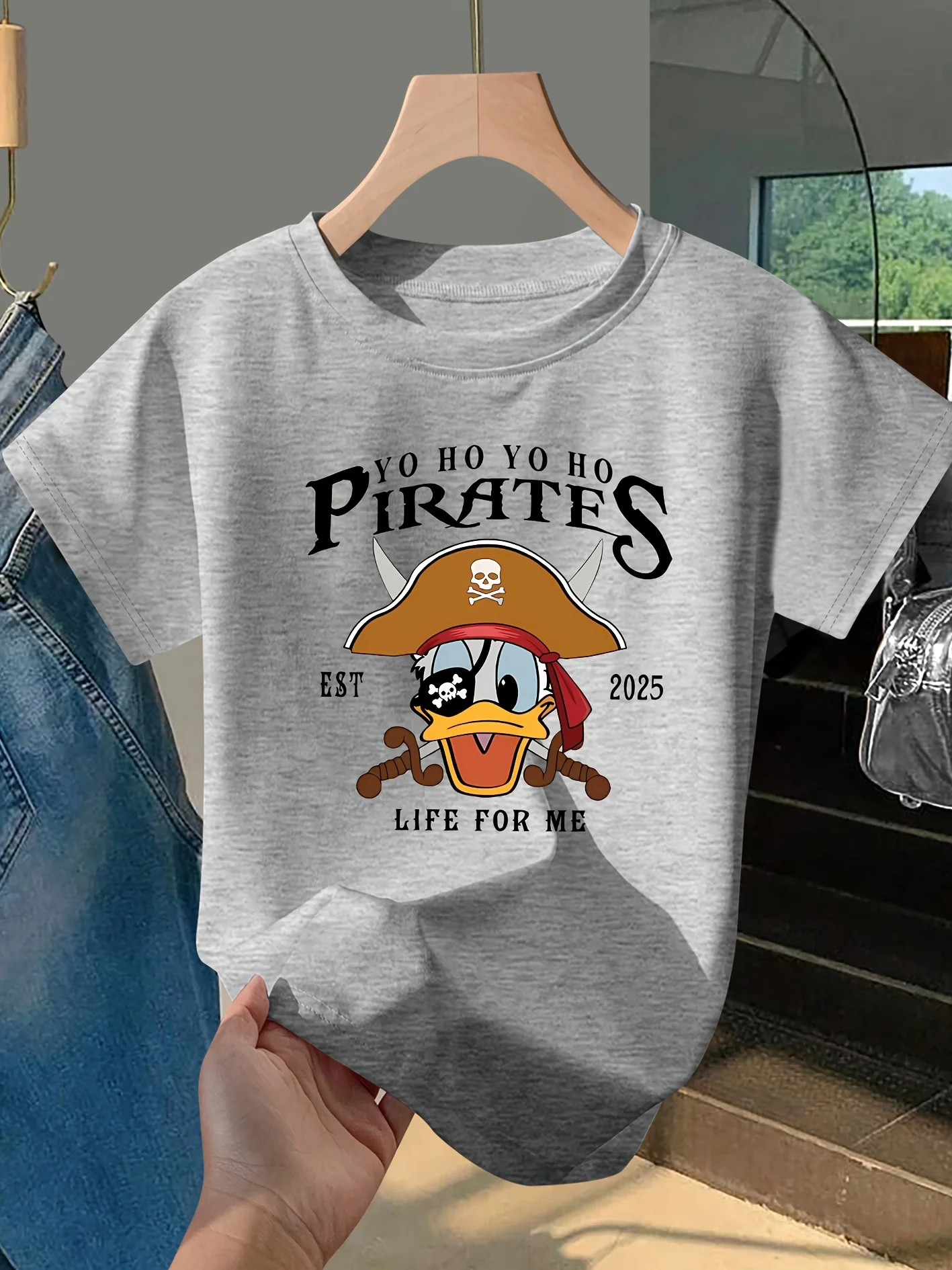 

Новинка 2025, романтическая женская повседневная хлопковая футболка с короткими рукавами и круглым вырезом в стиле ретро, уличная академия, стиль Y2K, Harajuku