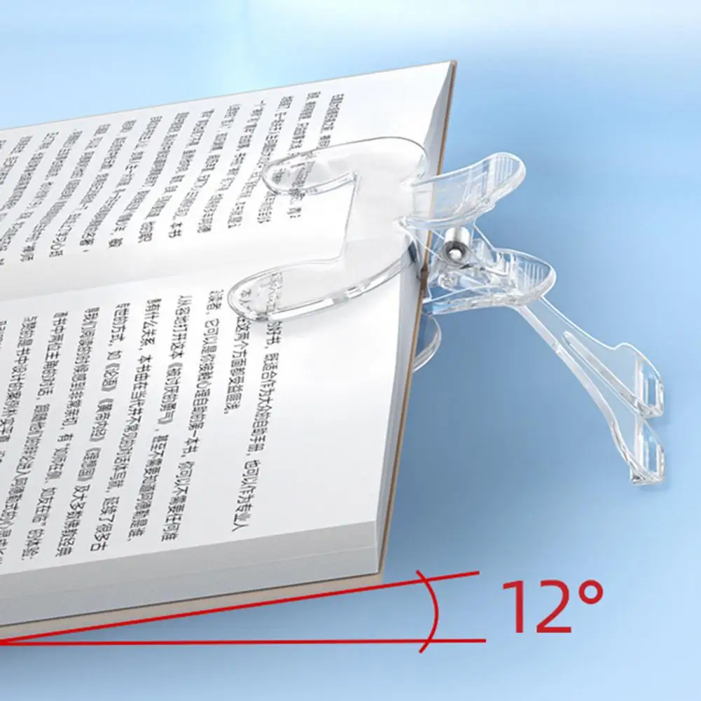 Practical Reading Tool Multifunctional Transparent Book Page Holder Clips for Teachers Students Reading Enthusiasts for Books