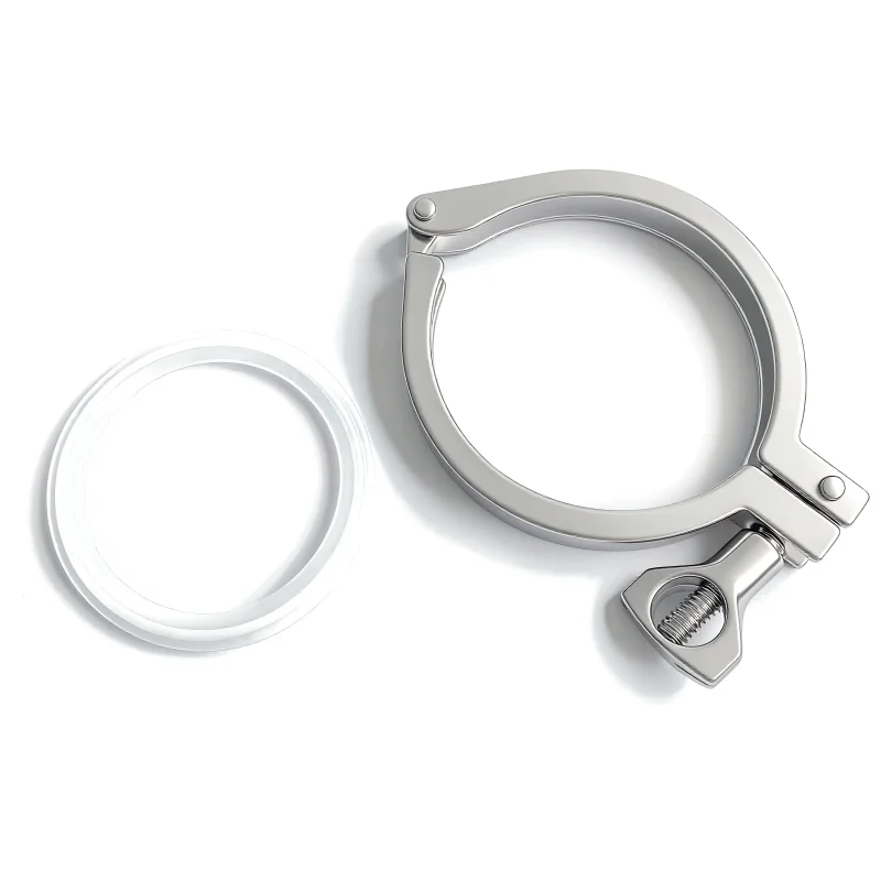 Pipe Clamp 1.5' 2' 2.5' Tri Clamp 50.5/64mm Ferrule 304 Stainless Steel Tri Clover Sanitary Fitting for Home Brewing