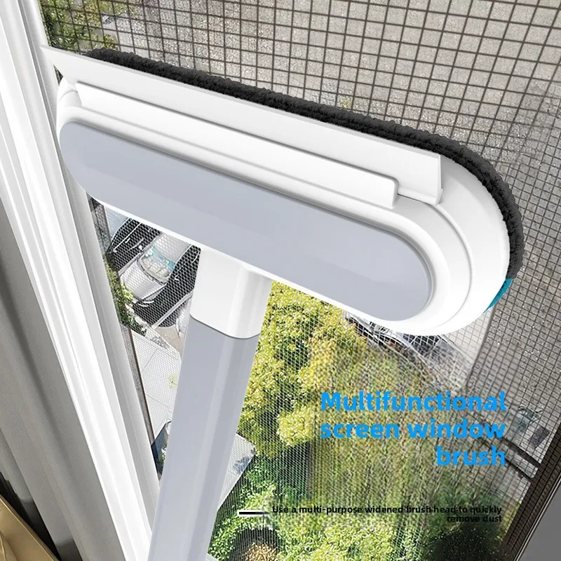 1PCSNo-Disassembly Screen Cleaning Brush Household Glass Cleaning Window Scraper Dual-Sided Dry and Wet Cleaning Tool Screen Cle