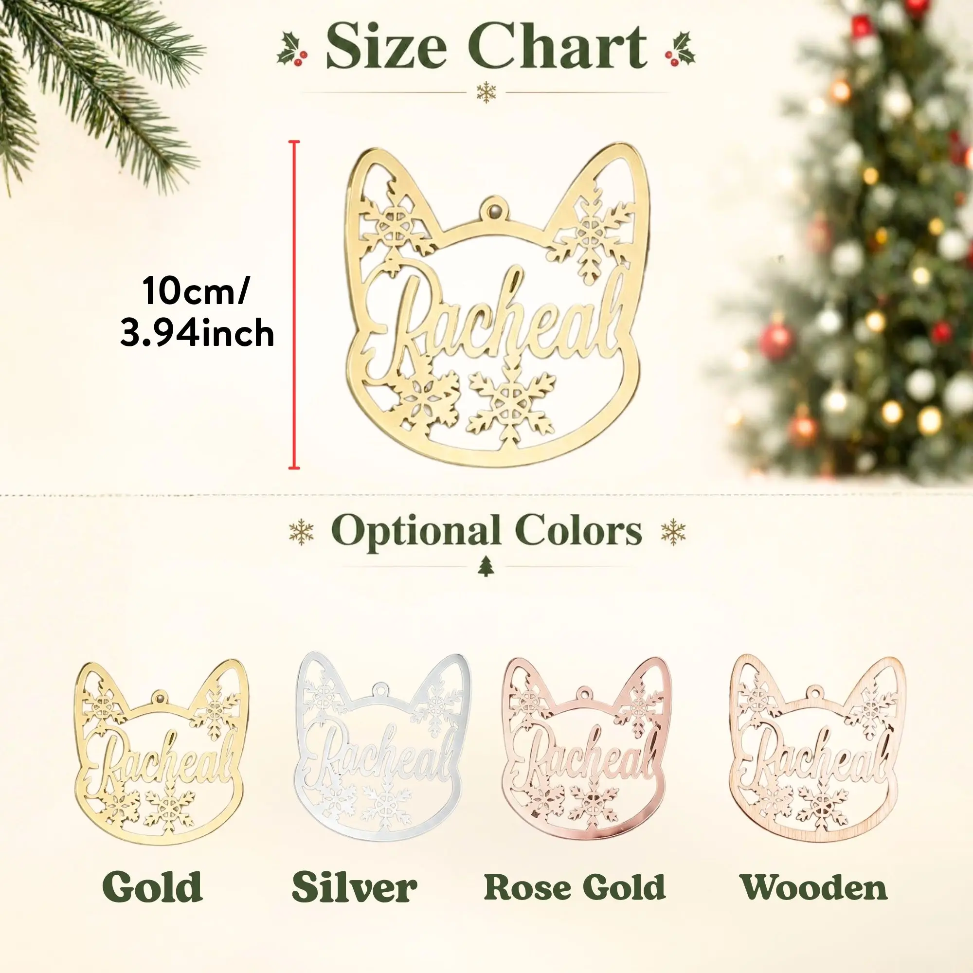 Customizable Personalized Christmas Tree Ornaments, Custom Wooden And Acrylic Hanging Decorations, Christmas Decor, DIY Gifts