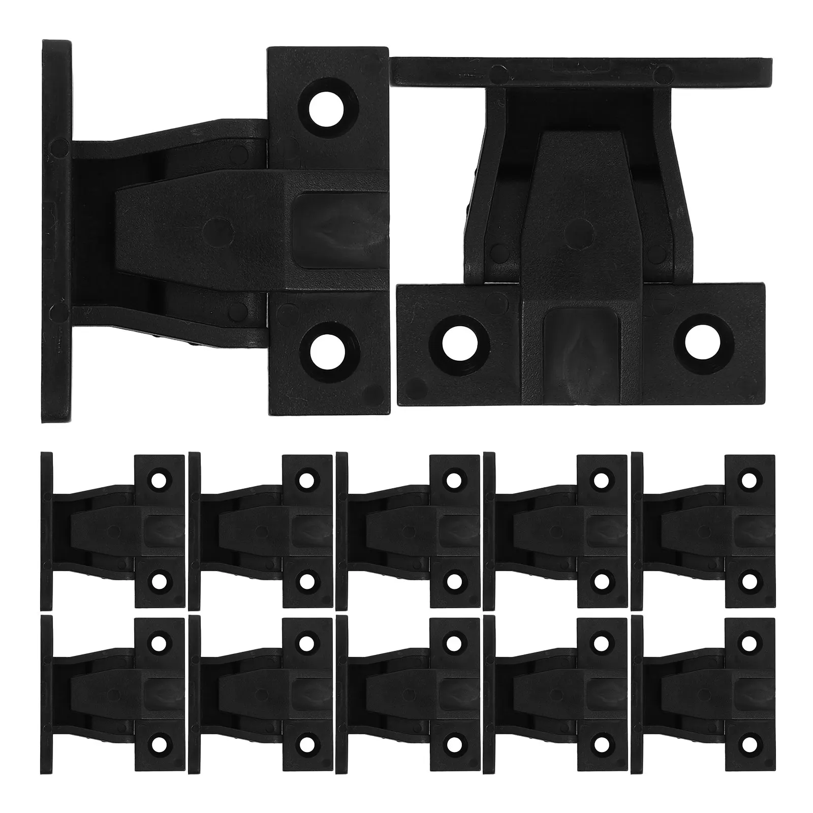 12Set Roman Column Buckle Connector Adjustable Cabinet Clips Plastic Furniture Panel Joints Wall Cabinet Support False Front