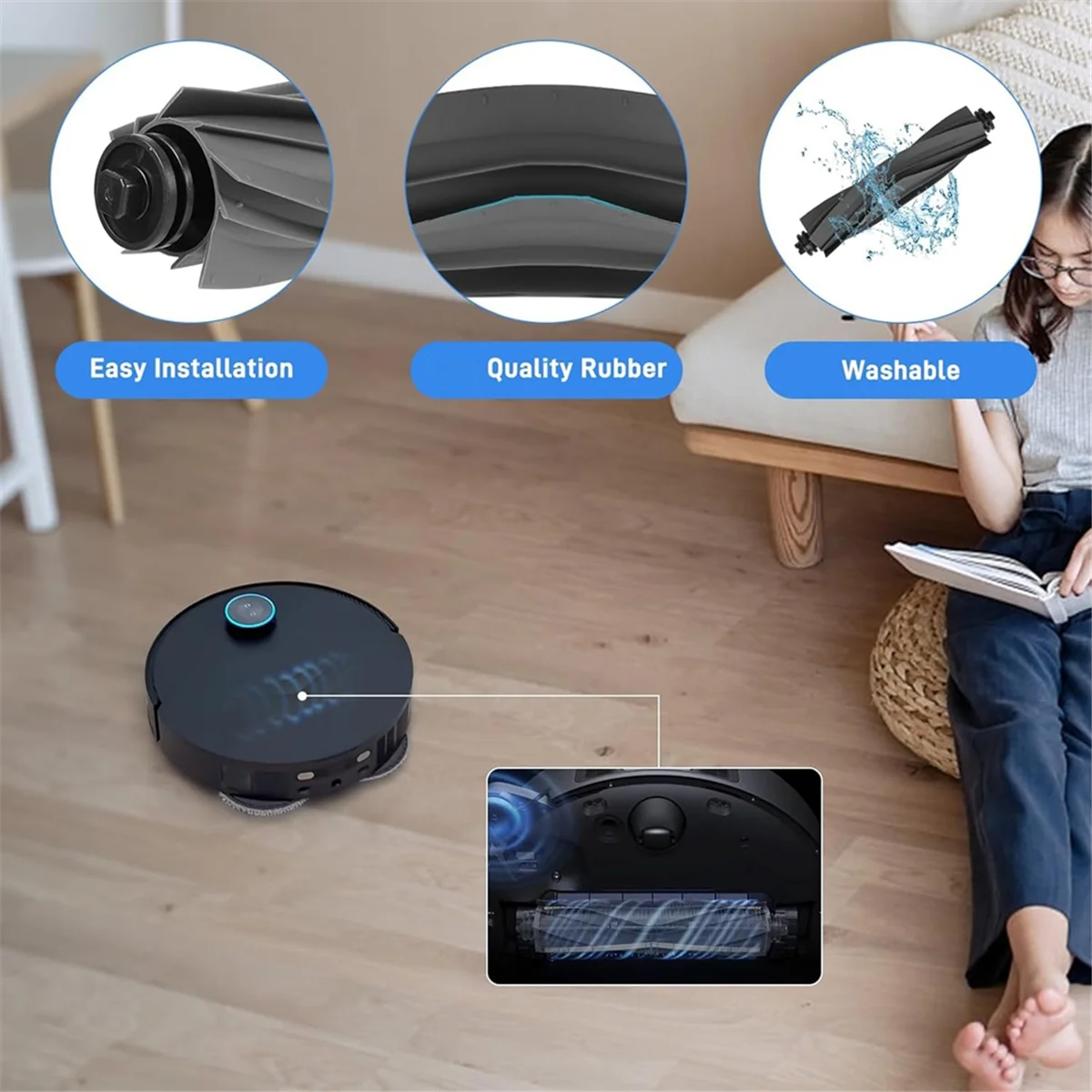 Dreame l10s pro用アクセサリーセット,ウルトラヒート,メインブラシ,フィルター,エッジブラシ,ダストバッグ,トレンド