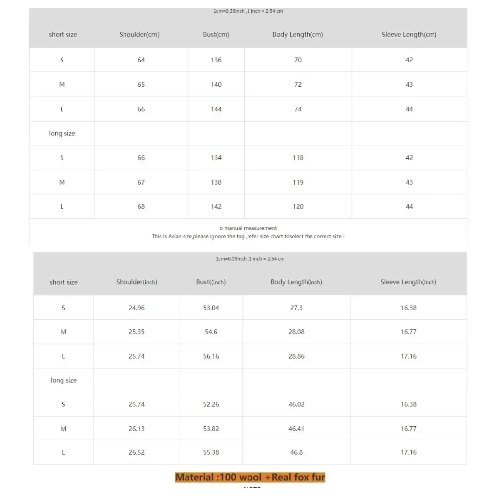 Kurze oder lange Jacke echte Wolle Pelzmantel doppelseitige Wolle Umreifung Frauen abnehmbare Manschetten Fuchs Fell Temperament Kaschmir