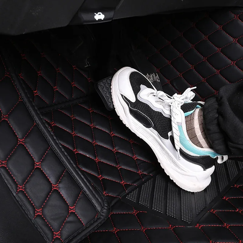 Car Floor Mats for Alfa Romeo 147 2000-2010 DropSping Center Interior Accessories 100% Fit Leather Carpets Rugs Foot Pads