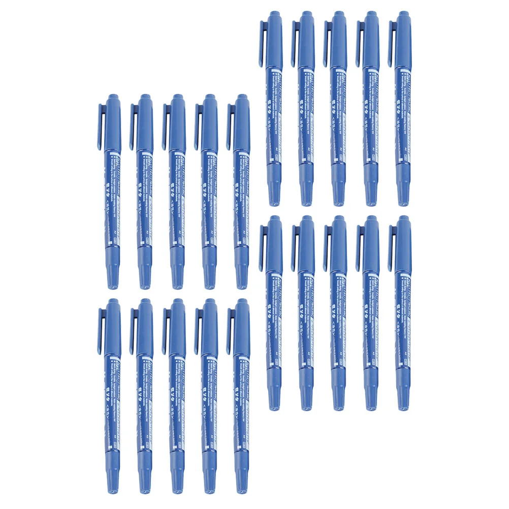 

20Pcs Oil Ink Tattoos Pens Double Headed Fine Tip Waterproof Skin Marker Pen Tattooing Accessories Eyebrow Lip Drawing Premium