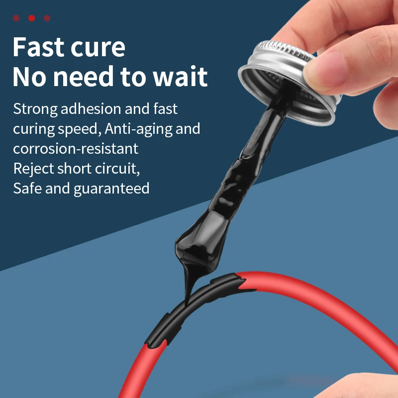 LUXIANZI Liquid Electrical Tape Waterproof Insulating Repair Tape PCB Car Wire Cable Repair Glue Insulation Paste Sealant