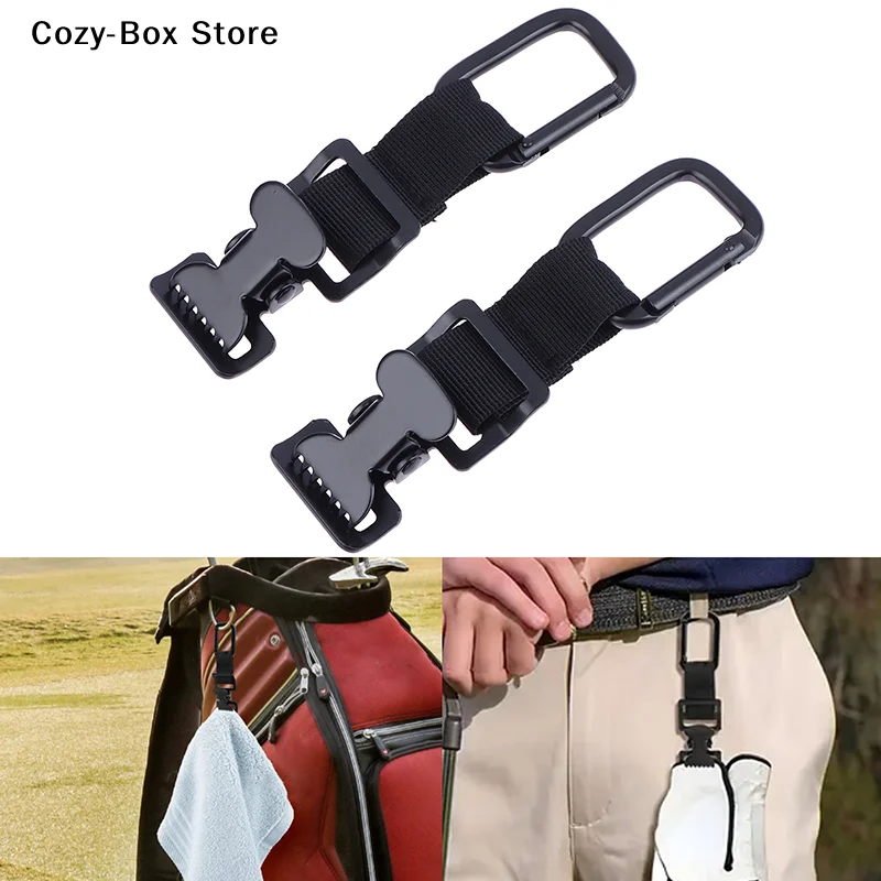 [ZY]Secure Black Golf Glove Holder Clip Versatile Attaches To Belt Or Bag Perfect For Golf Gloves, Hats, Helmets, Masks & Towels
