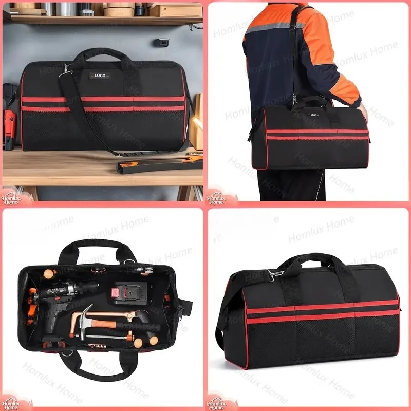 Heavy Duty Large Tool Bag for Electricians and Woodworkers Wear Resistant Hardware Storage Toolbox Installation Kit