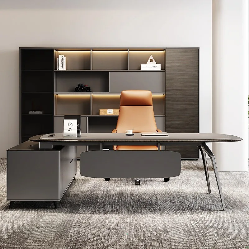 Light Luxury Boss Senior Executive Minimalist Office Manager Large Class Designer President's