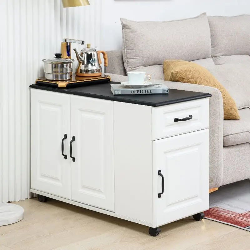 New removable tea cabinet side sofa cabinet multi-functional storage cabinet simple modern version living room locker