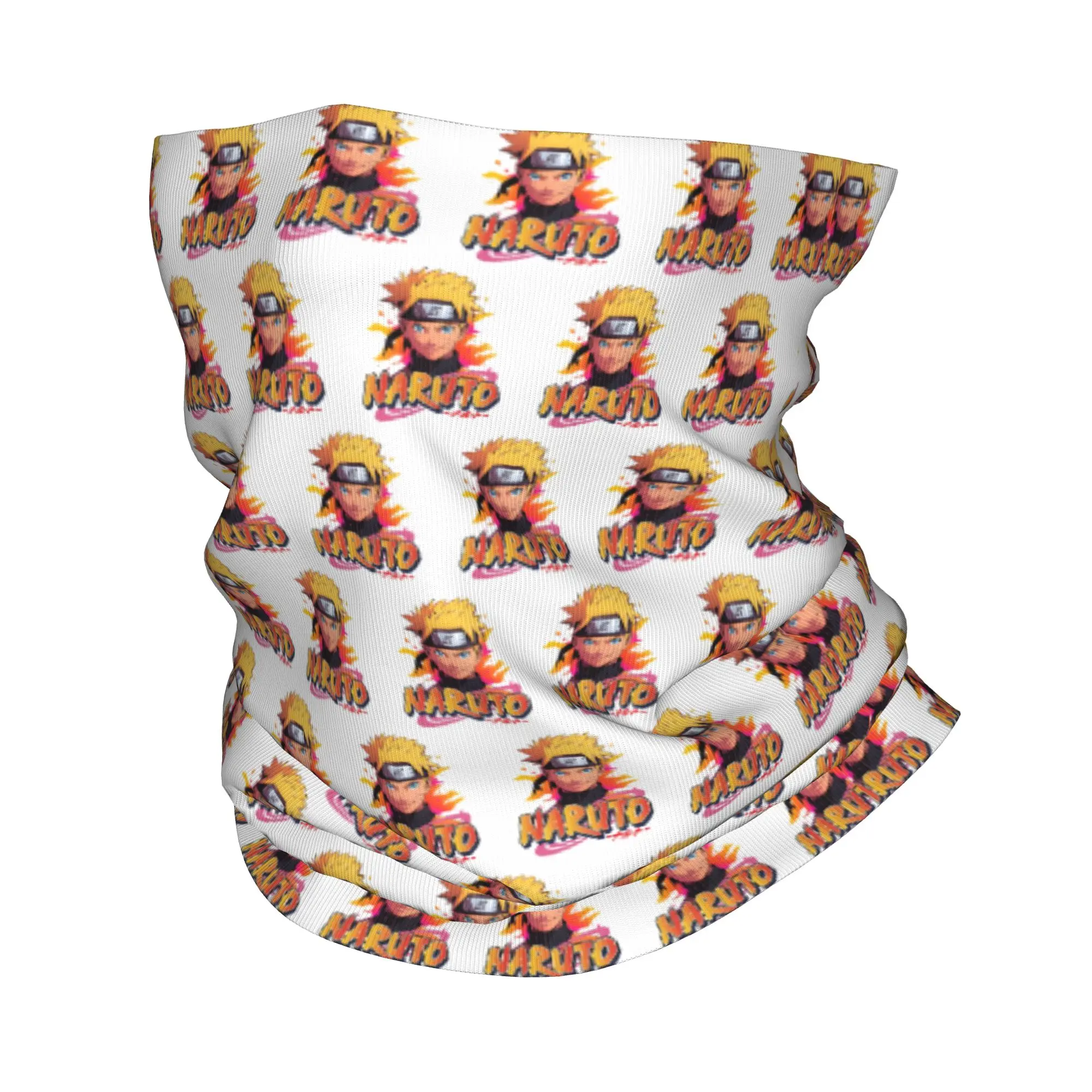 TV Manga Series N-Naruto Bandana Neck Gaiter UV Protection Face Scarf Cover Women Men Japane Anime  Headband Tube Balaclava
