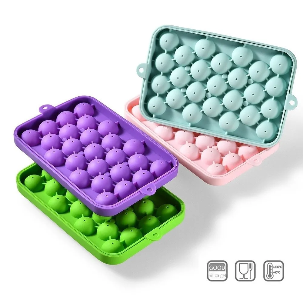 Creative Silicone Grape Ball Molds Round Shape Easy Demould Handmade Soap Molds Flexible Reusable Ice Cube Mold DIY Crafts