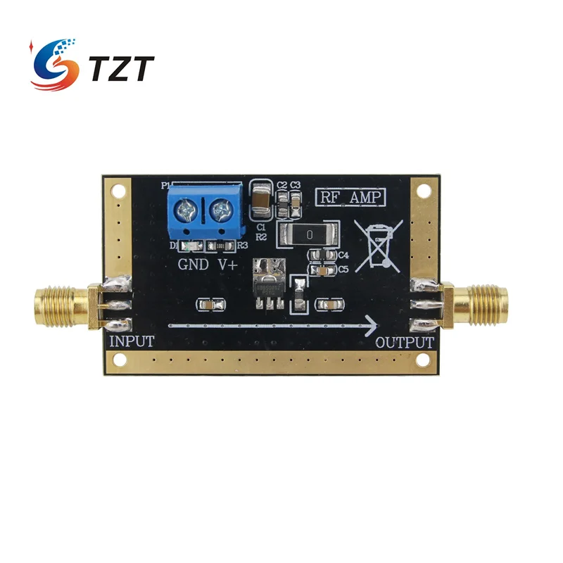 TZT SBB5089 Module RF Power Amplifier RF Power Amp Designed with 50M-6GHz Wideband and 20dB Gain