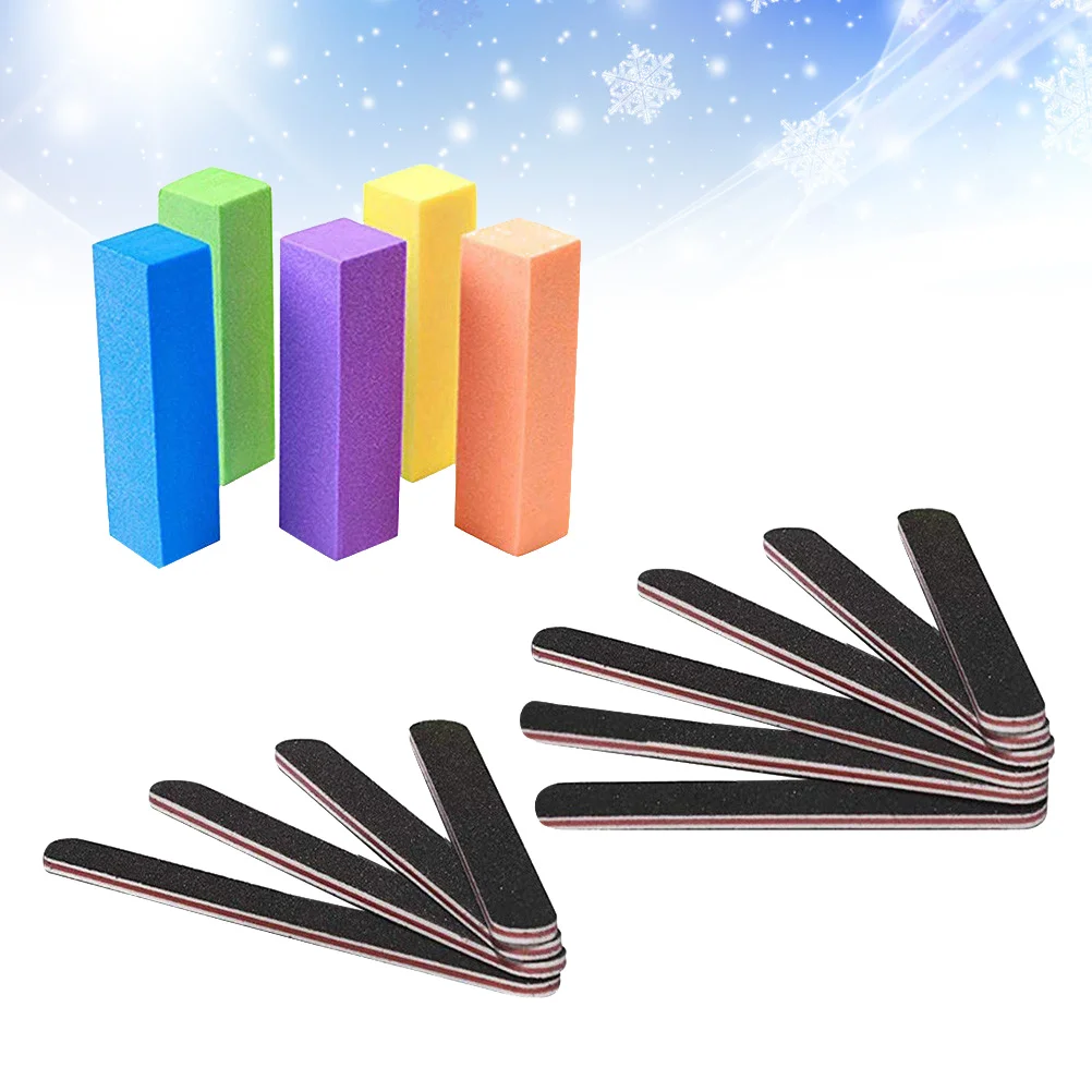 1 conjunto de arquivos de polimento de unhas, material durável portátil, fácil operação, ferramenta de manicure para salão de beleza e uso doméstico