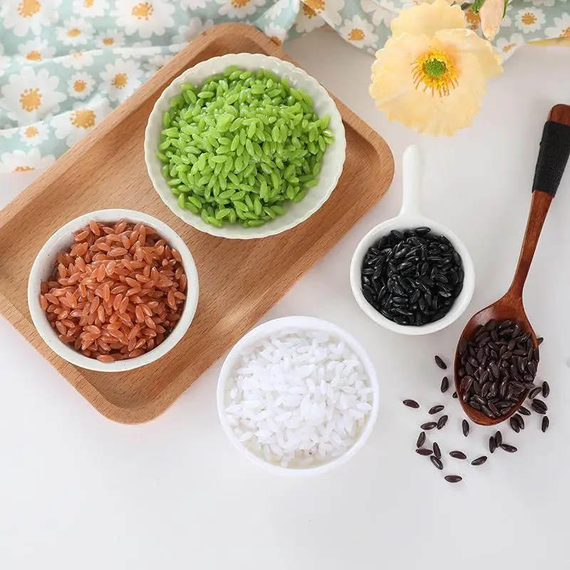 DIY Artificial Fake Rice Chinese Grain Model Multi-color Waterproof Ornament for Cabinet Bakery Shop Window Display