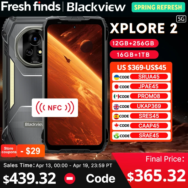 【World premiere】Blackview XPLORE 2 Rugged Phone 5G 6.73” 3.2K AMOLED Display 20000mAh MediaTek Dimensity 8300 120W Charger