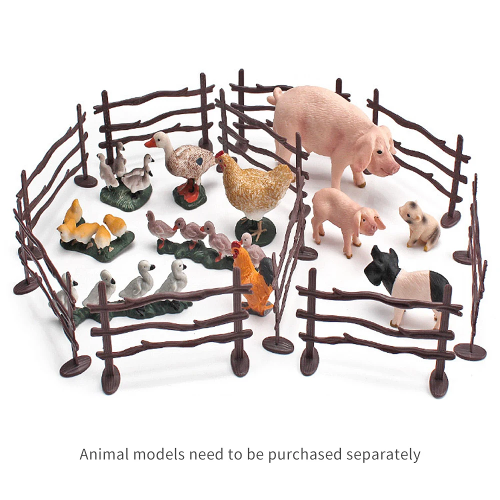 Decorazione recinzione Modello Simulazione Fattoria Ranch Modello fai da te Costruzione Recinzione Accessori Giocattolo statico per bambini