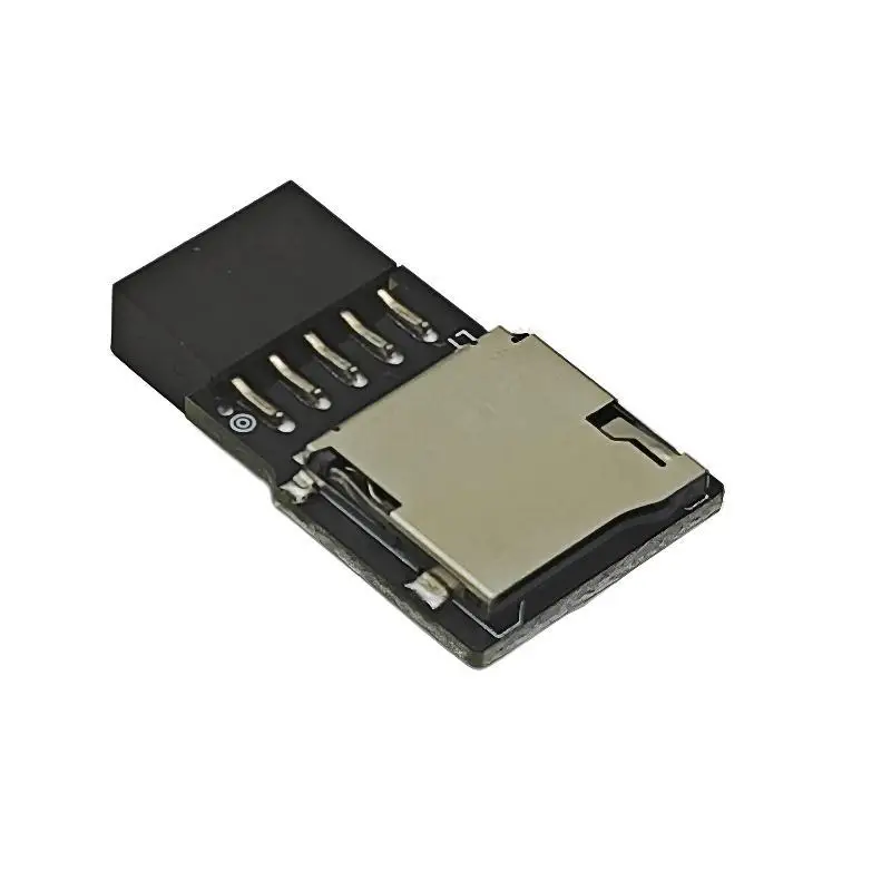 USB2.0 9Pin Header to  TF Card Reader Adapter Riser Board for Desktop PC Motherboard Internal Mini Card Reader Converter