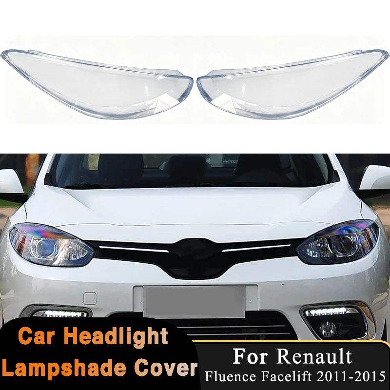 Headlights Cover For Renault Fluence 2011-2015 Car Transparent Housing Headlamp Shell Lampshade Auto Replacement Original Lens